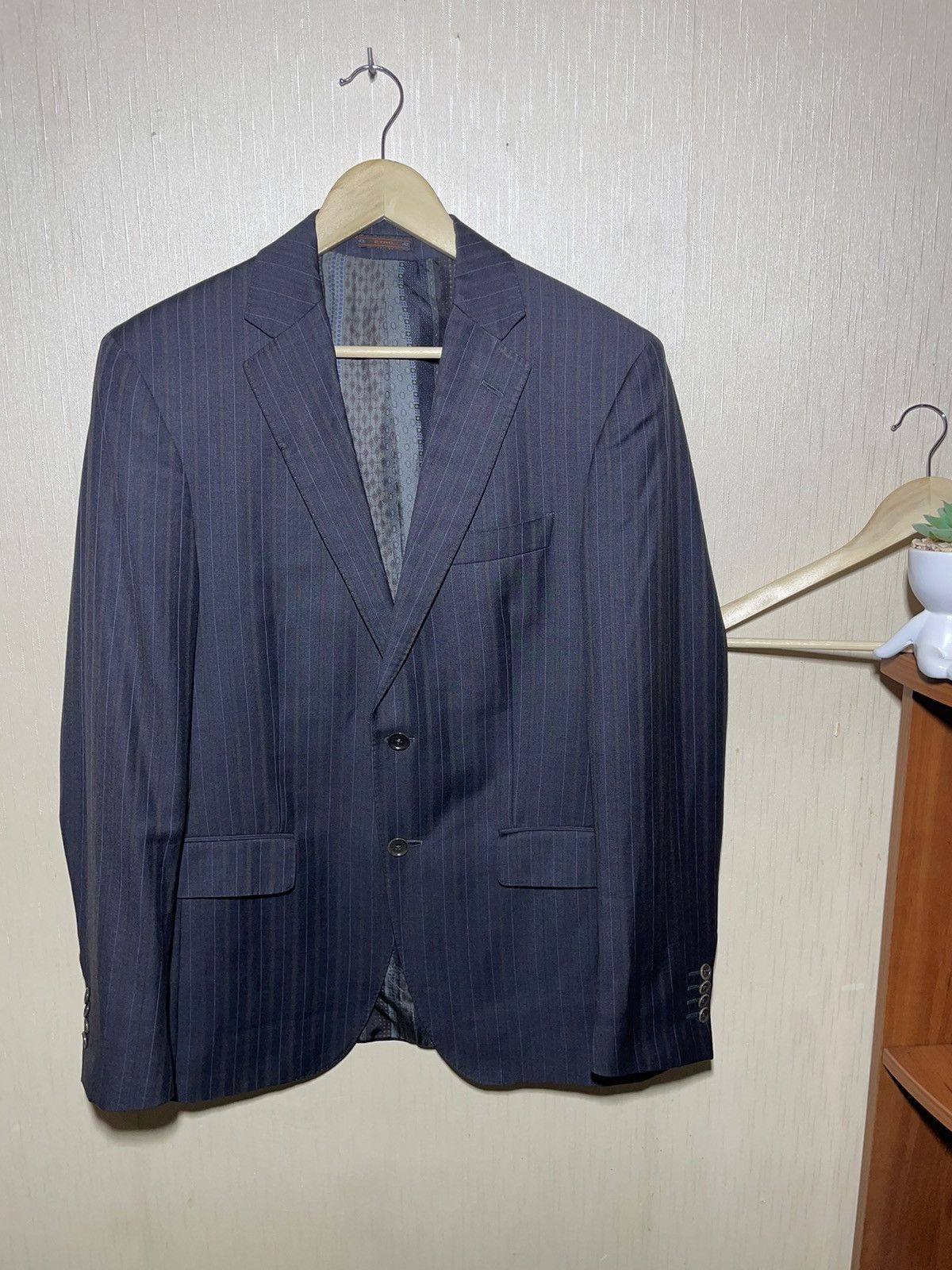 Etro × Vintage Etro vintage streetwear wool blazer Size 50S - 1 Thumbnail