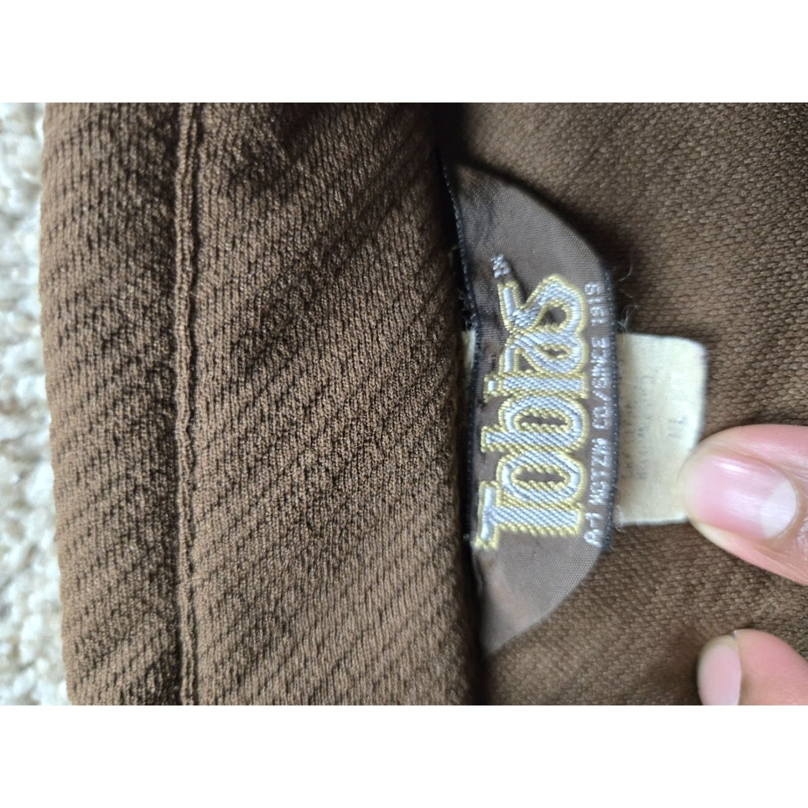 CO VINTAGE Tobias Shirt XL Mens Brown 1970s A-1 Kotzin Co Disco Pearl Snap Button-Front Polyester Jacket Size US XL / EU 56 / 4 - 5 Thumbnail