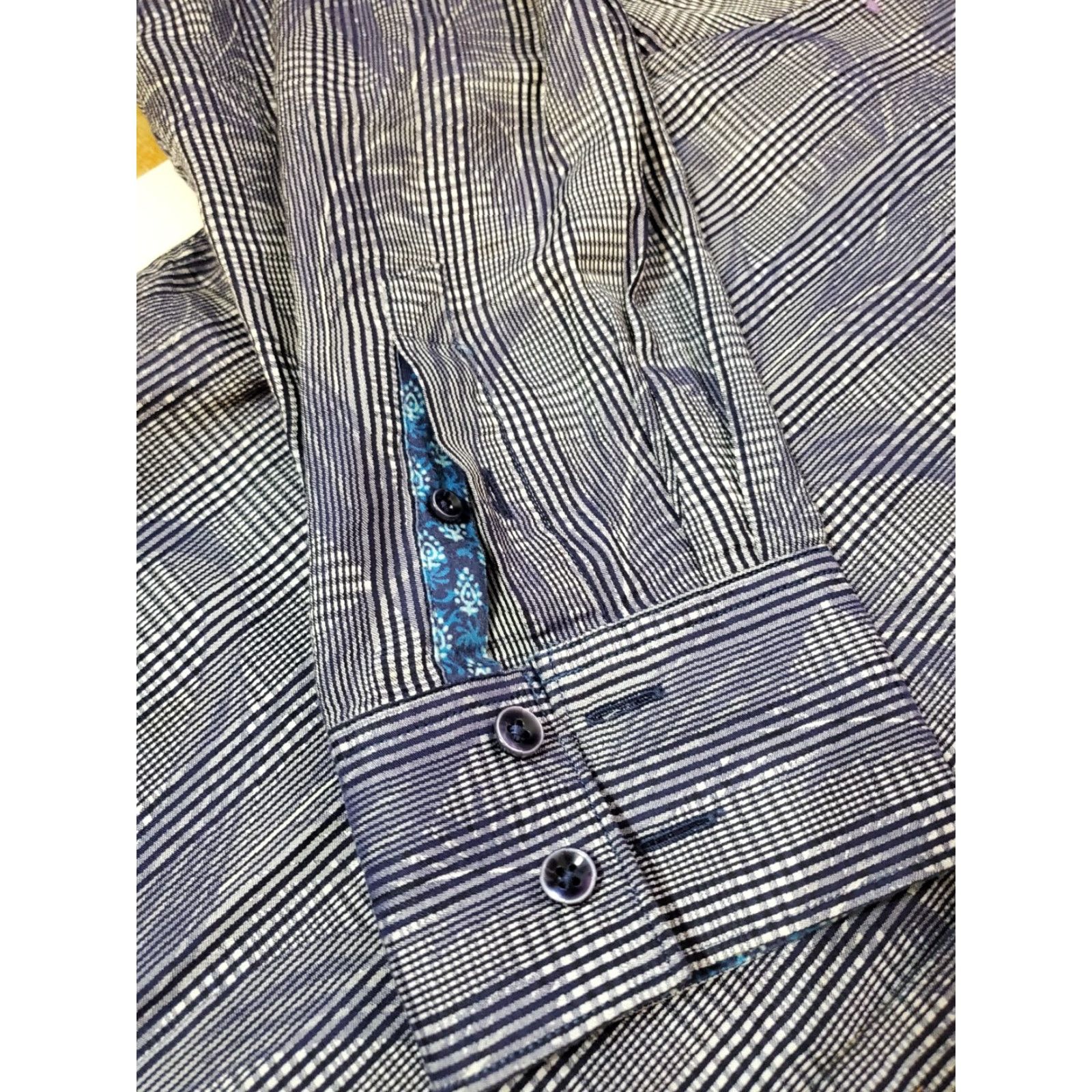 Robert Graham Robert Graham Shirt Men's Large Classic Fit Floral Tree Design Cotton Designer Shirt Size US L / EU 52-54 / 3 - 3 Thumbnail