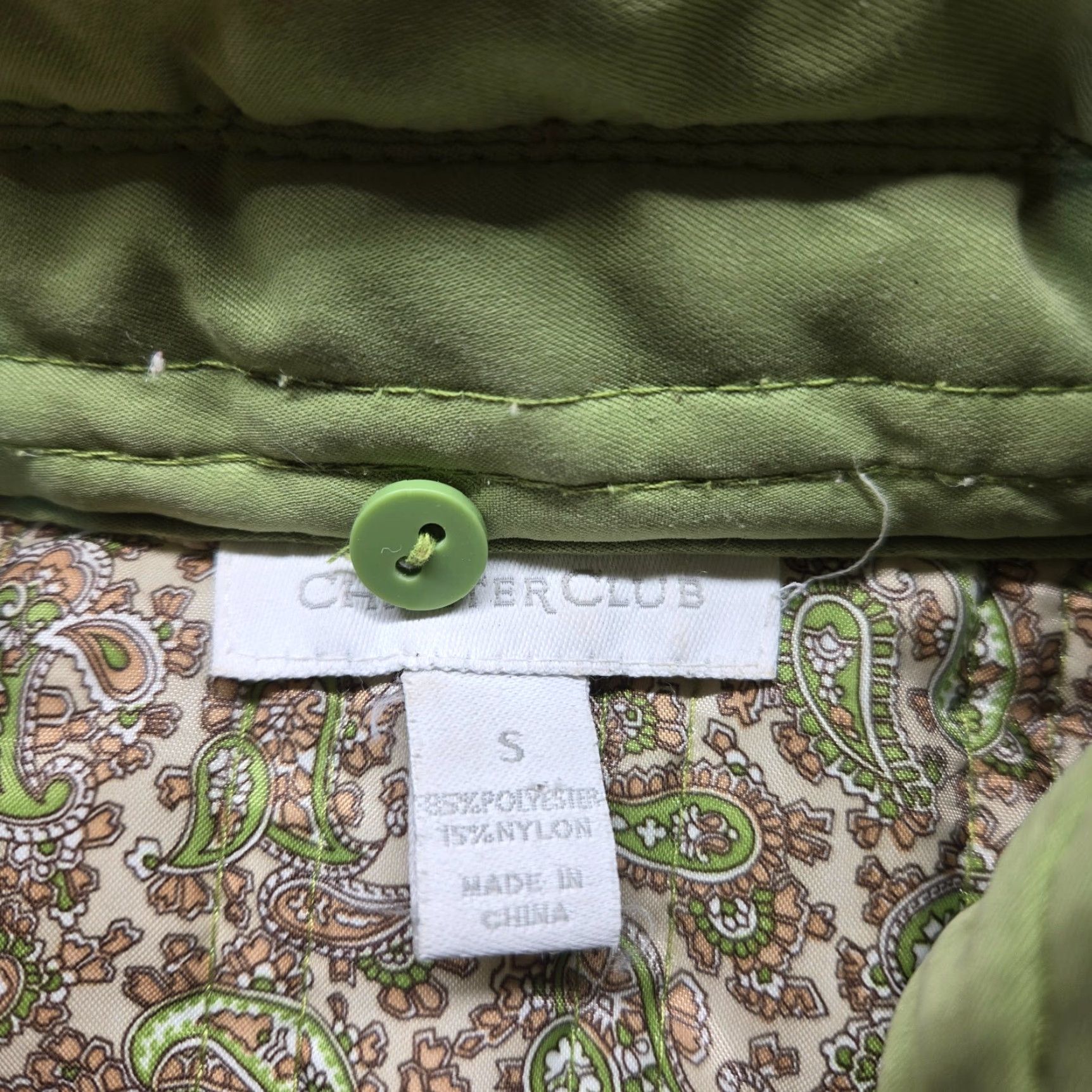 Charter Club Charter Club Solid Green Jacket Coat Full Zip Up Long Sleeve Pockets Women's S Small Size S / US 4 / IT 40 - 2 Thumbnail