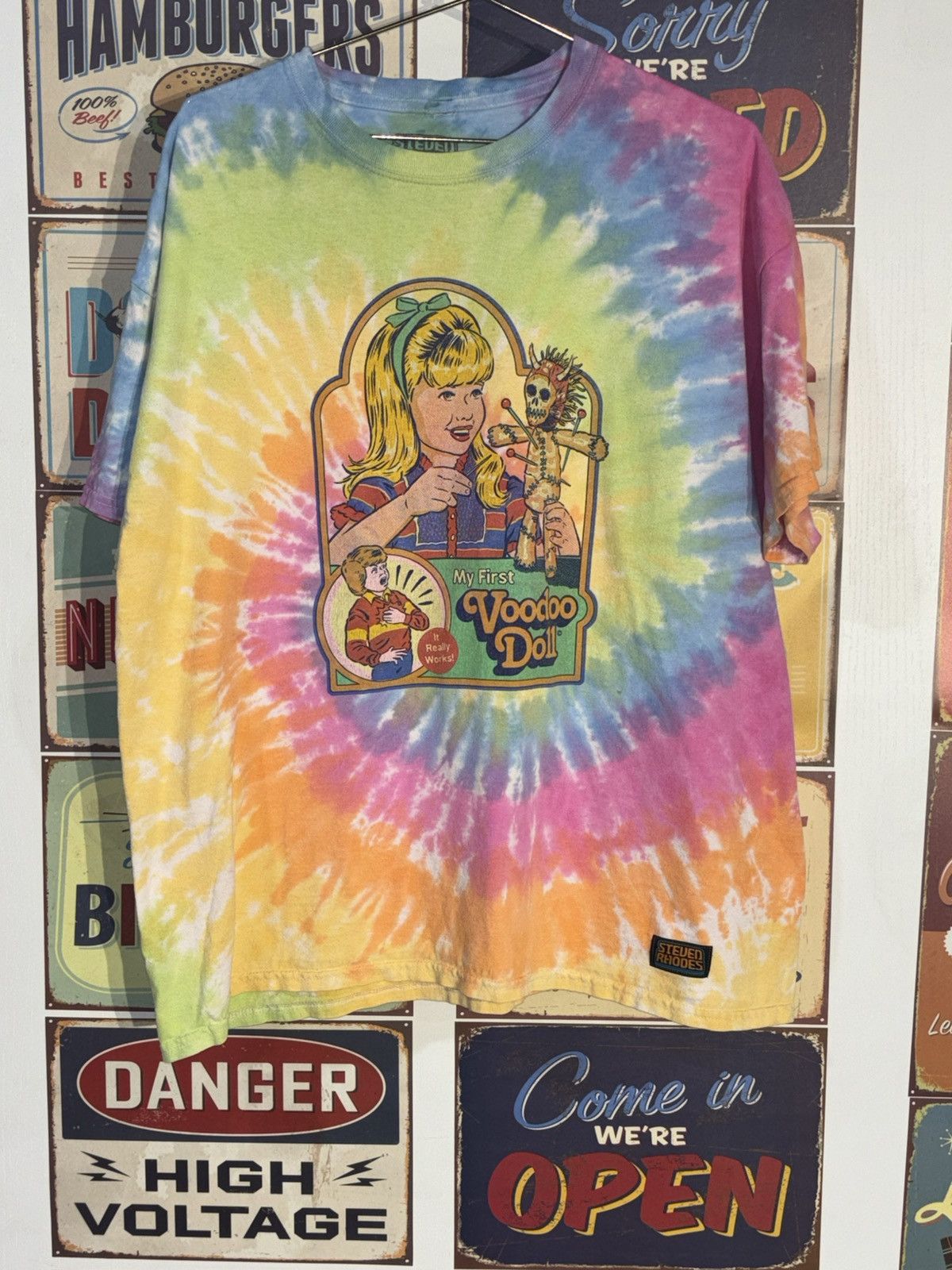 Other Steven Rhodes Voodoo Doll T-Shirt in size XL is a tie-dye Size US XL / EU 56 / 4 - 8 Thumbnail