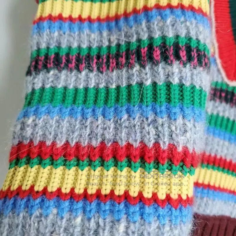 Burberry Burberry Multicolor Striped Wool Knit Top. Size L / US 10 / IT 46 - 9 Thumbnail
