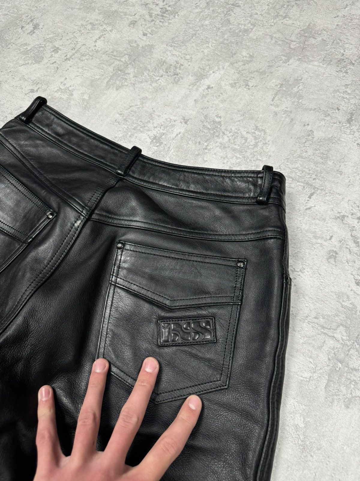 Genuine Leather Vintage IXS Genuine Leather Motorcycle Biker Pants Size 44/L Size US 35 - 14 Thumbnail