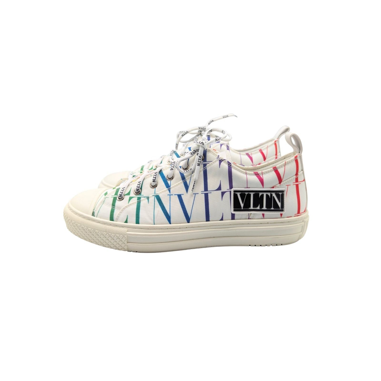 Valentino Valentino White Rainbow Giggies VLTN Sneakers Men Size 43 Size US 10 / EU 43 - 1 Thumbnail