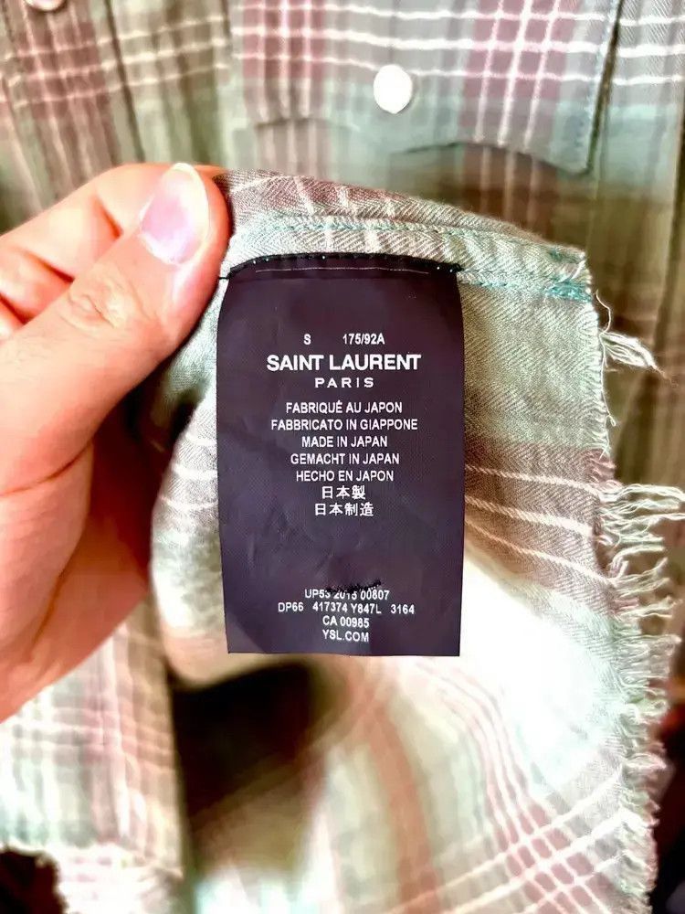 Saint Laurent Paris Saint Laurent Pairs by Hedi 16SS Runway Distressed Shirt-25 Size US S / EU 44-46 / 1 - 5 Thumbnail