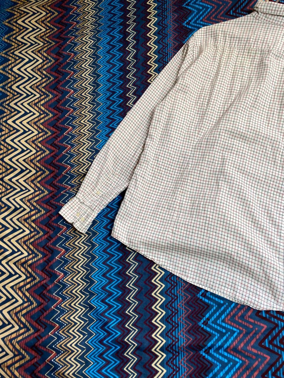 Barbour × Vintage Barbour Vintage Mens Tattersall Flannel Check Shirt Size US L / EU 52-54 / 3 - 14 Thumbnail