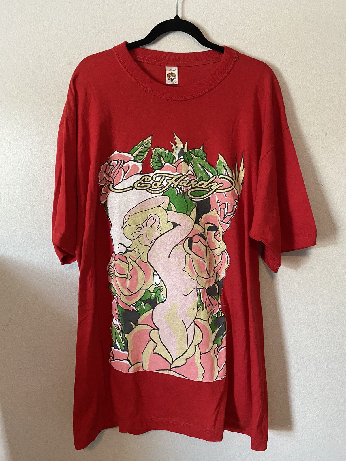 Ed Hardy Ed Hardy Men's Lady in Roses Red Size US XXL / EU 58 / 5 - 1 Thumbnail