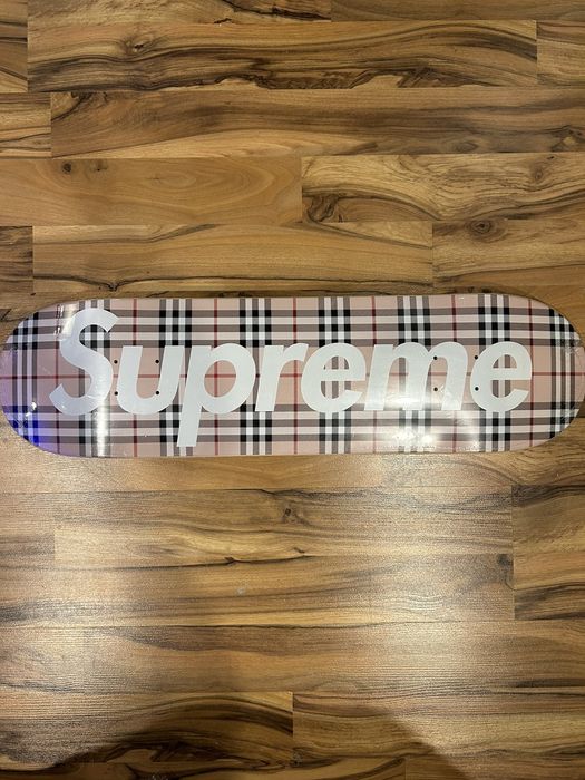 Supreme Supreme x Burberry Skateboard Deck (Pink) | Grailed