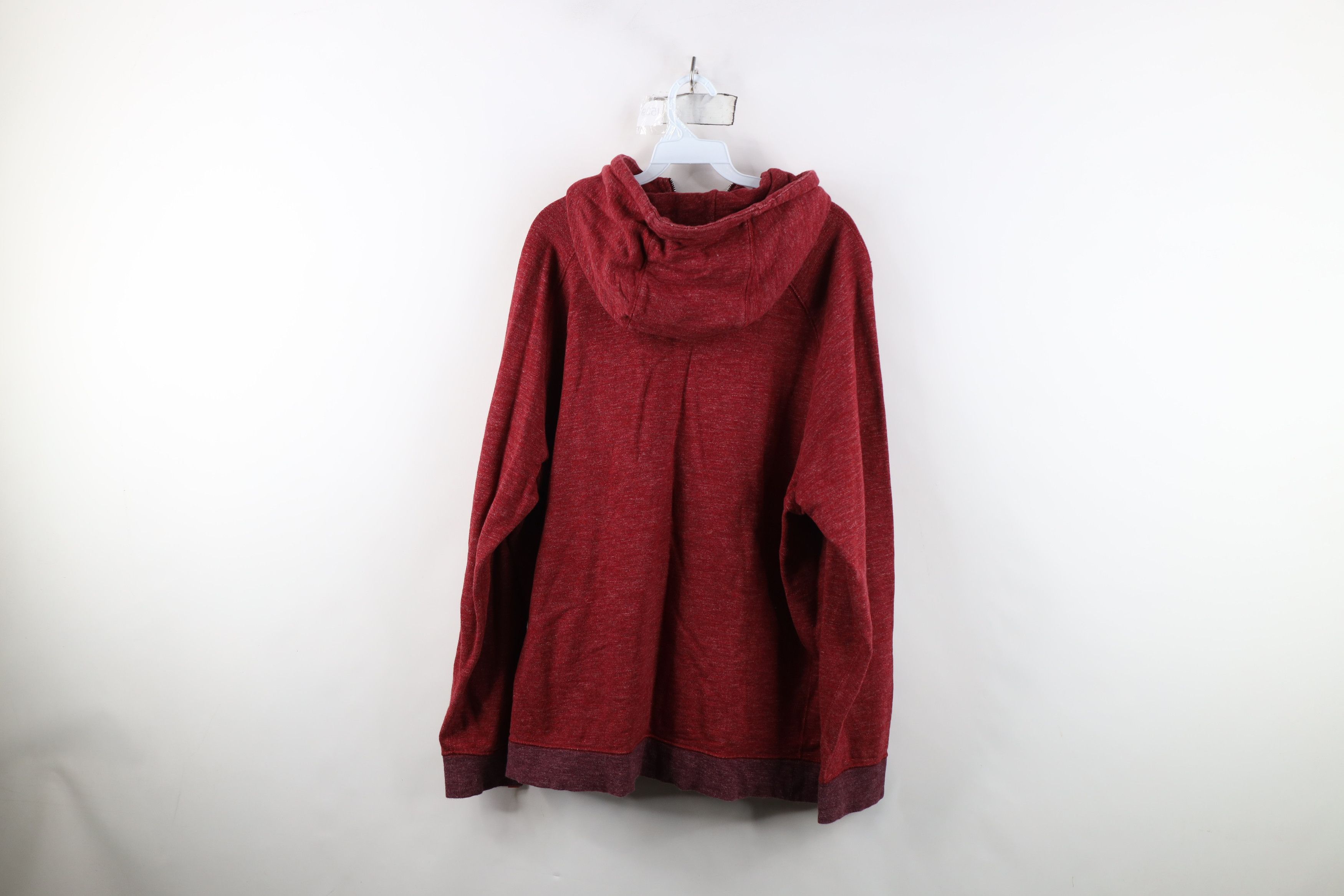 Nike Vintage Nike Mini Swoosh French Terry Full Zip Hoodie Red Size US XXL / EU 58 / 5 - 12 Thumbnail