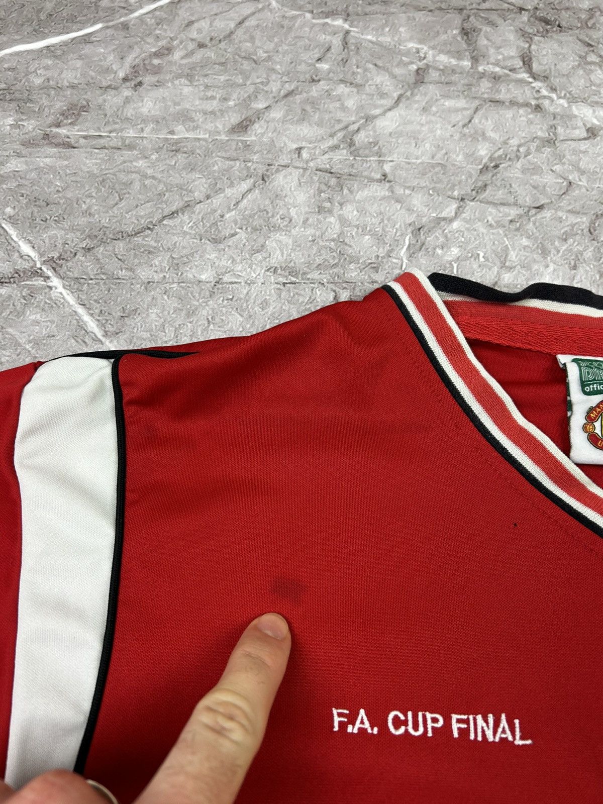 Adidas × Vintage Vintage Manchester United Scora Draw Jersey 90s Size US M / EU 48-50 / 2 - 4 Thumbnail