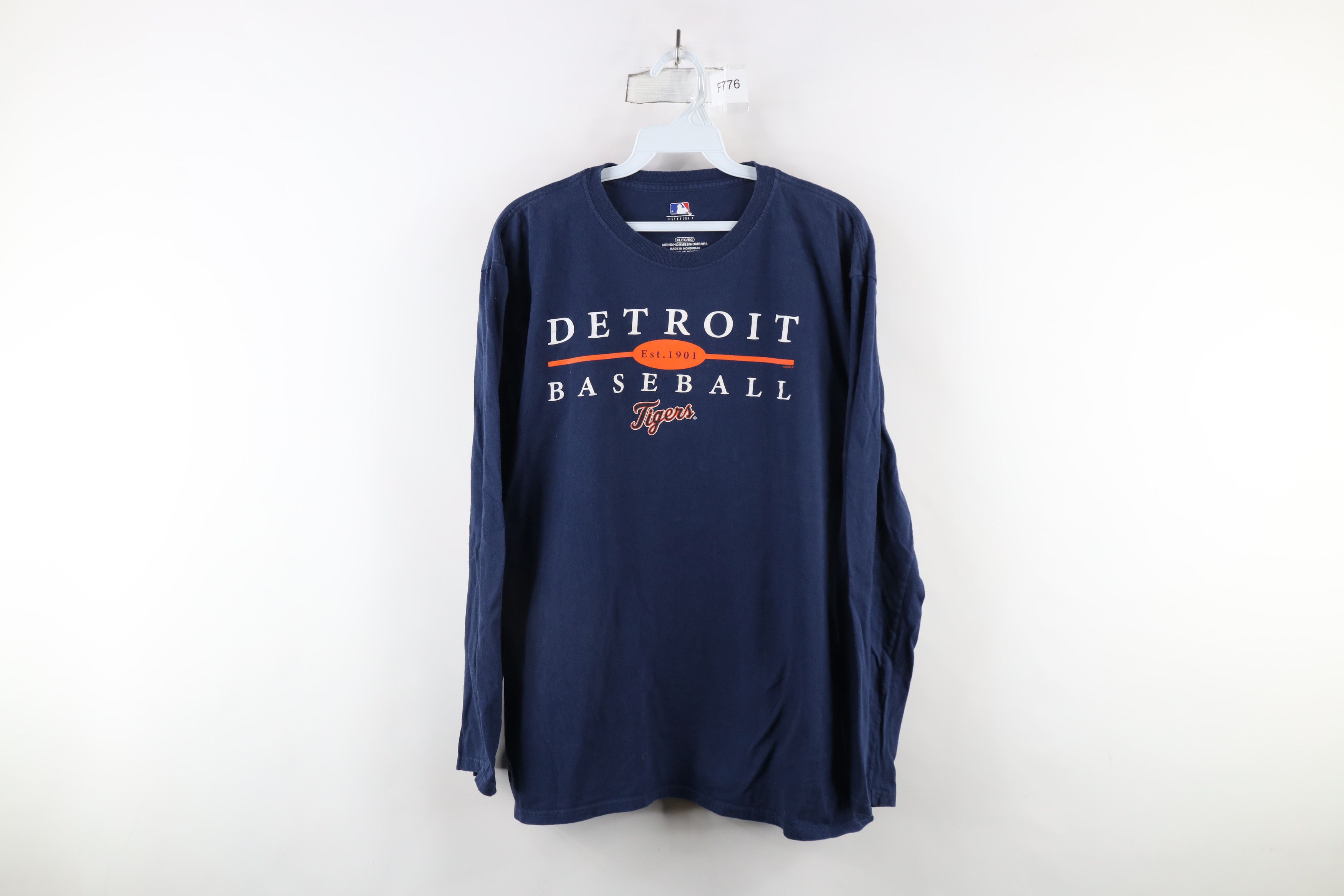 Vintage Vintage Tigers Baseball Long Sleeve T-Shirt Blue Cotton Size US XL / EU 56 / 4 - 1 Thumbnail