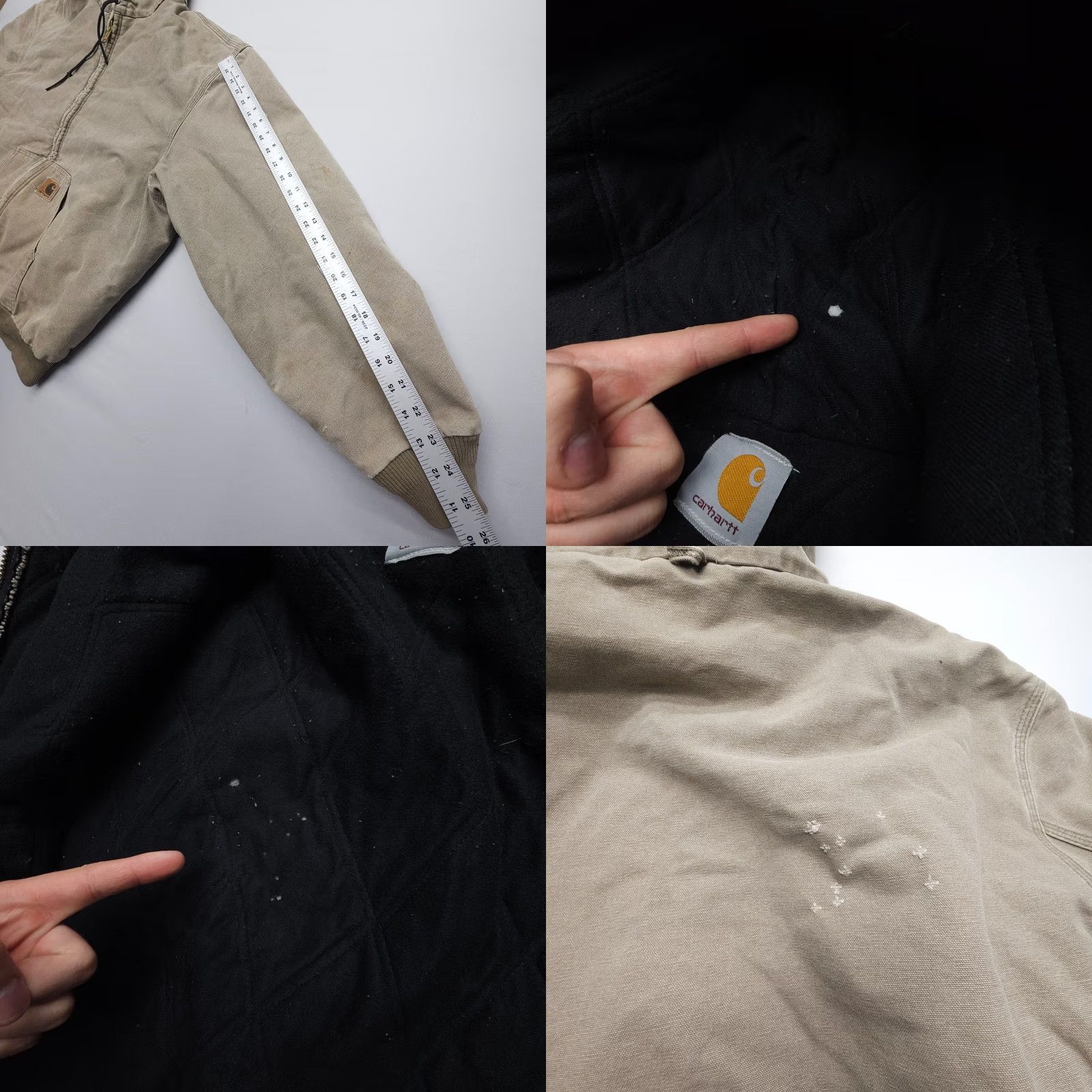 Carhartt VINTAGE Carhartt J130 Lined Canvas Jacket Mens XL Chestnut Hooded Full Zip Work Size US XL / EU 56 / 4 - 8 Thumbnail