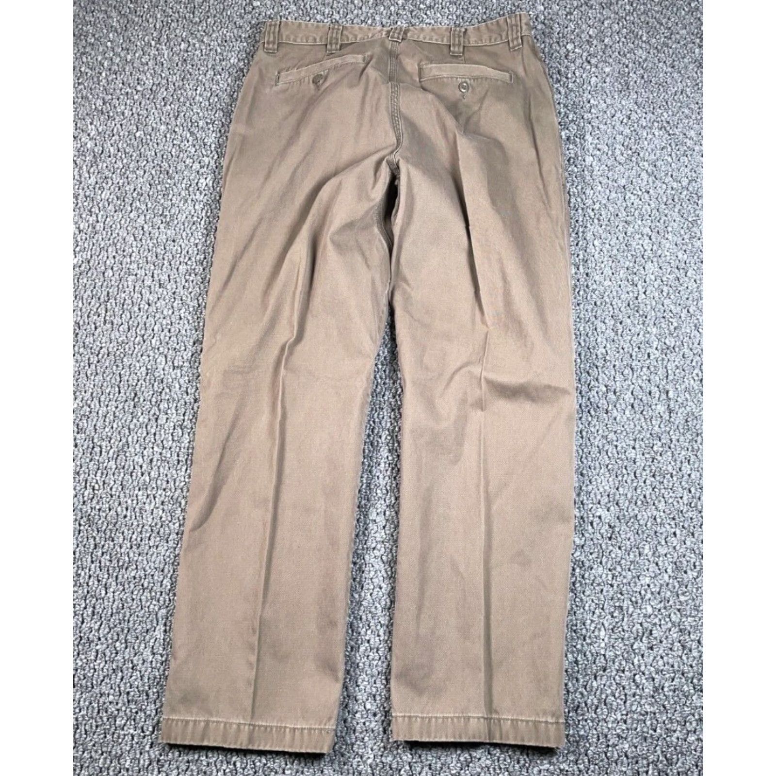 Vintage L.L. Bean Pants Men 34 x 31 Brown Canvas Straight Leg Workwear Mens Outdoor Size US 34 / EU 50 - 2 Thumbnail