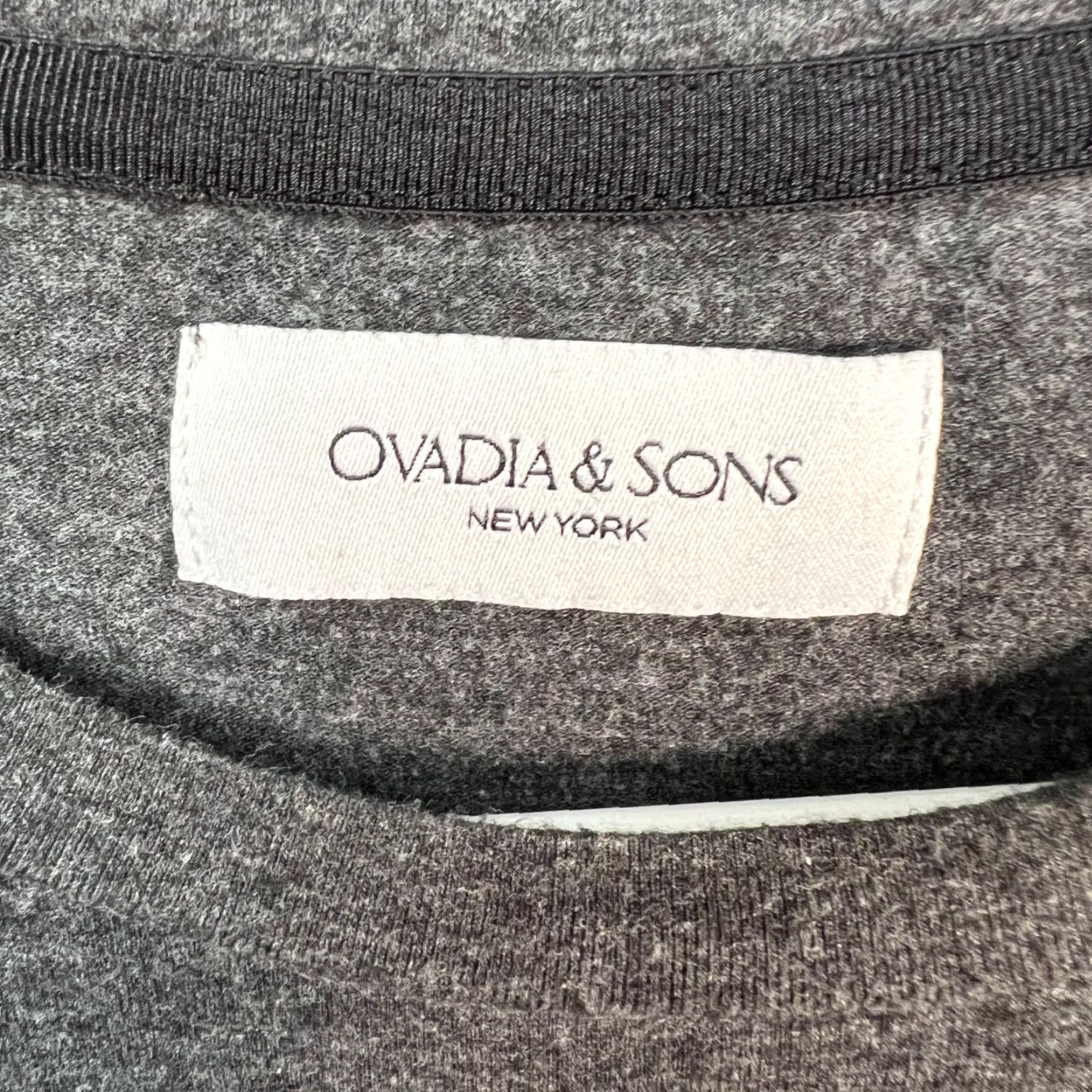 Vintage Ovadia & Sons Mens Small Dark Gray Short Sleeve Crewneck Pocket T-Shirt Size US S / EU 44-46 / 1 - 3 Thumbnail