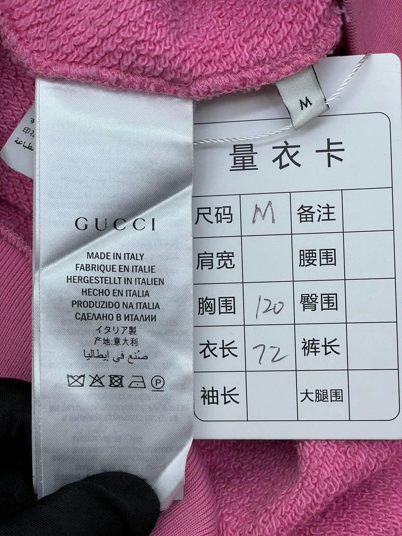 Gucci Gucci Pink pullover sweatshirt with sequin cat avatar hoodi Size US M / EU 48-50 / 2 - 6 Thumbnail
