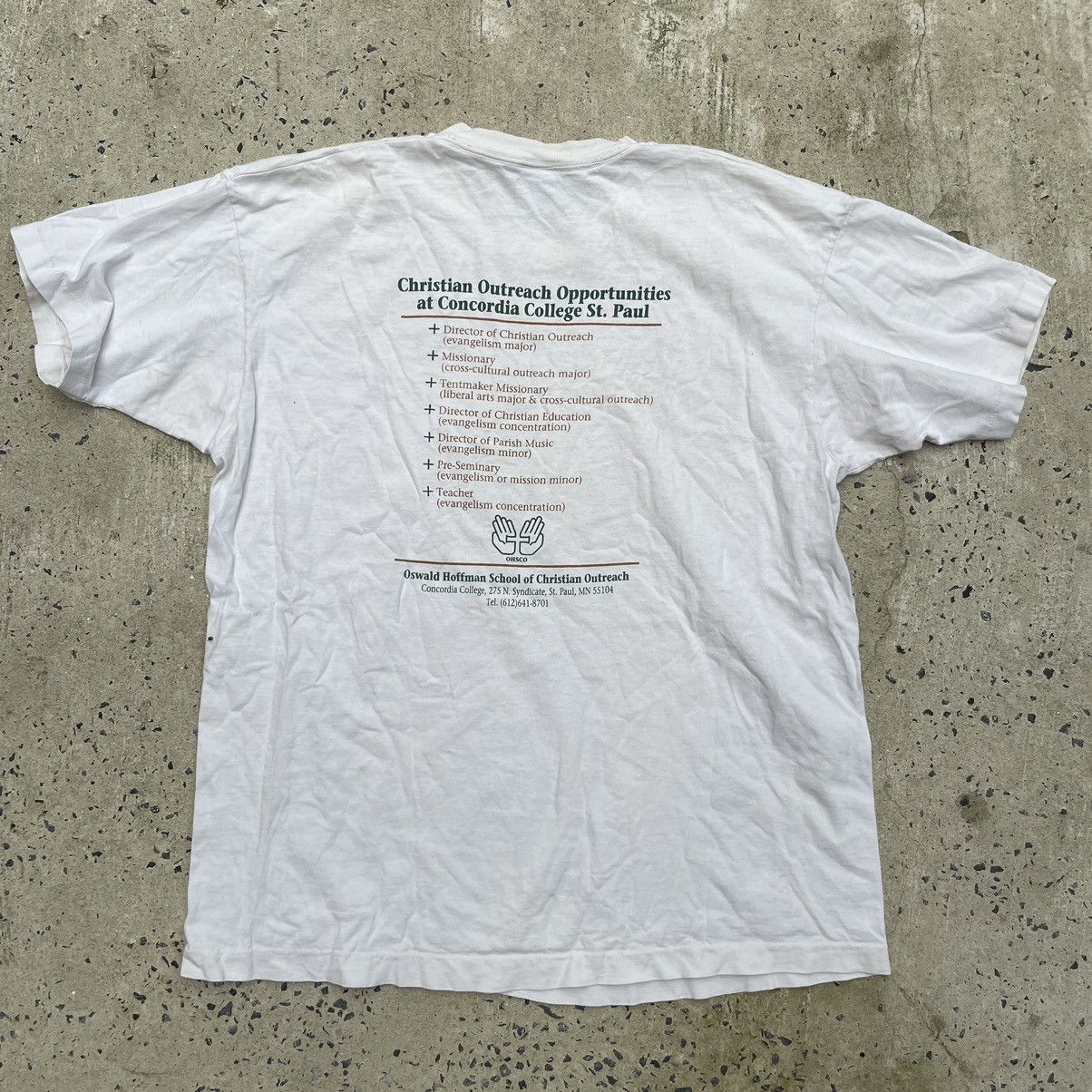 Fruit Of The Loom Vintage 90s RUN THE RACE PASS IT ON Single Stitch Shirt Size US XL / EU 56 / 4 - 5 Thumbnail
