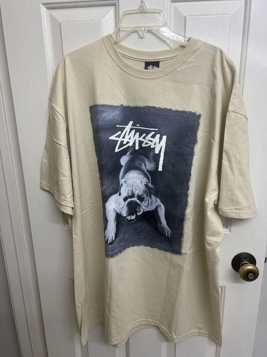 Stussy STUSSY BULLDOG TEE - PUTTY | Grailed