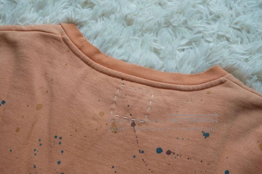 Visvim Orange Splatter Print Long Sleeve Sweatshirt. Size US M / EU 48-50 / 2 - 5 Thumbnail