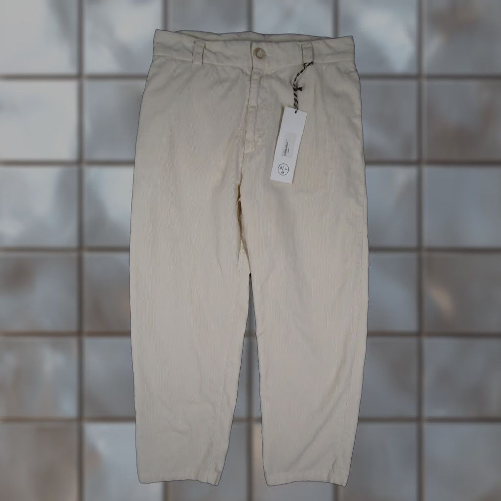 Olderbrother Olderbrother Corduroy Pants Large Ivory Organic Cotton Casual Mens Chino Size US 33 - 1 Thumbnail