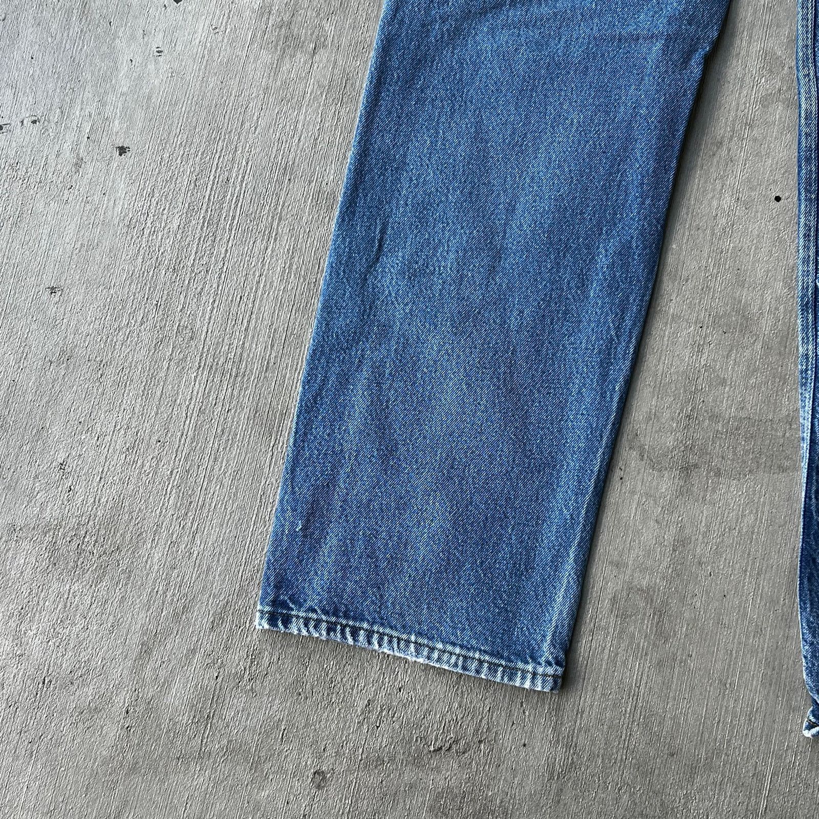 Carhartt × Vintage Carhartt faded blue denim double knee work carpenter pants Size US 31 - 10 Thumbnail