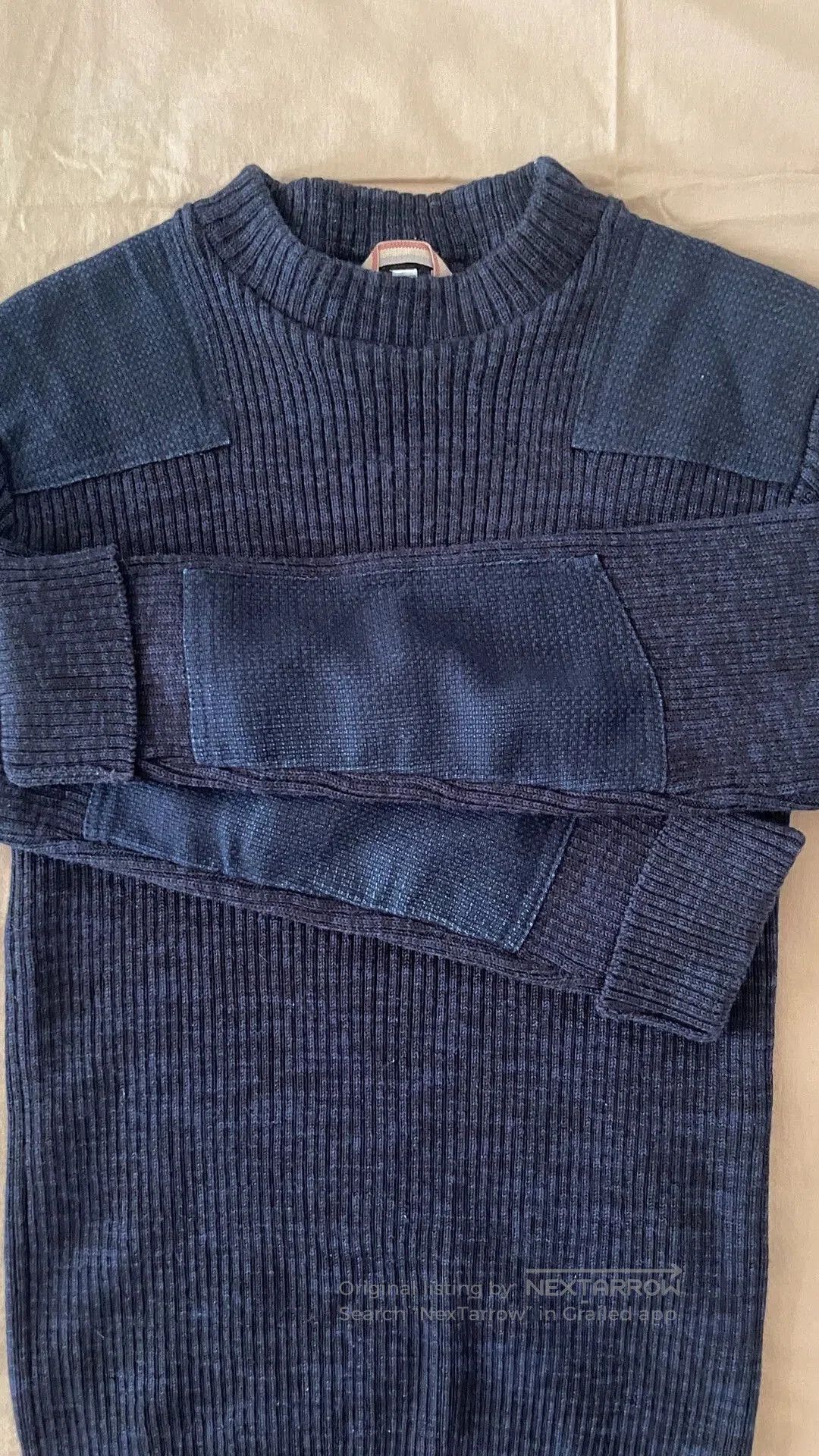 Japanese Brand Fleurs de Bagne Commando Heavyweight Wool Sweater. Size US M / EU 48-50 / 2 - 5 Thumbnail
