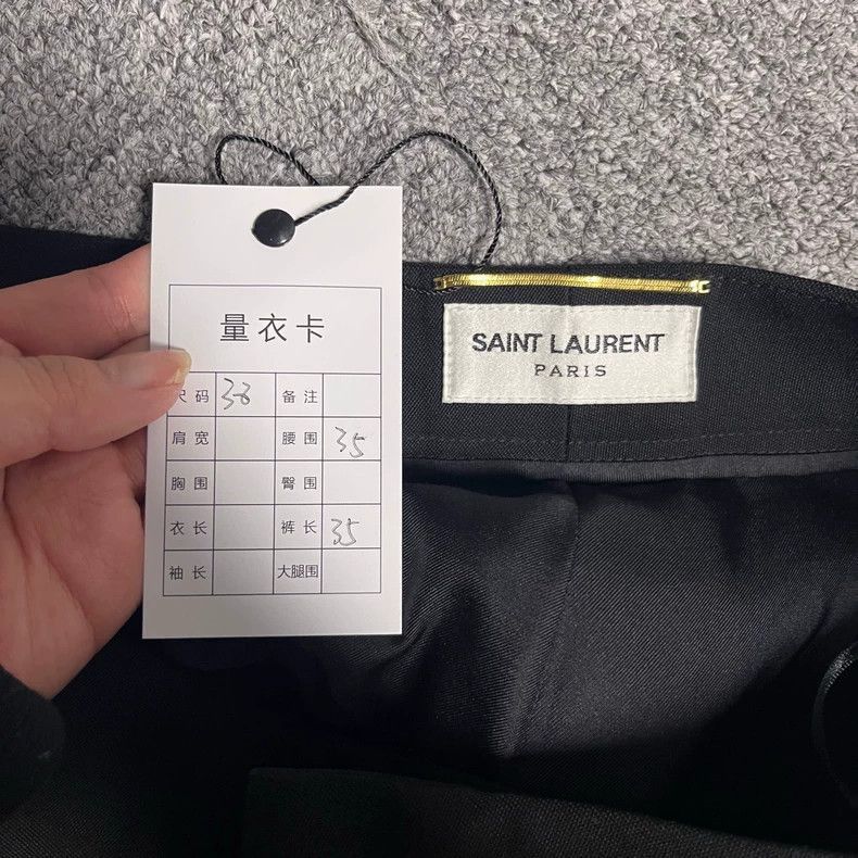 Saint Laurent Paris Black Casual Pleated High Waist Shorts-2507 Size 37" - 3 Thumbnail