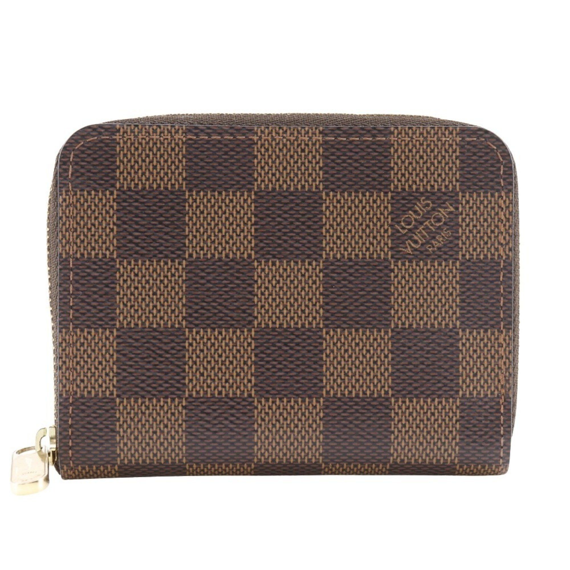 Louis Vuitton Louis Vuitton Zippy Coin Purse Case N63070 Damier Canvas 2017 Brown TS1107 Zip Around Women's H130425510 Size ONE SIZE - 1 Thumbnail