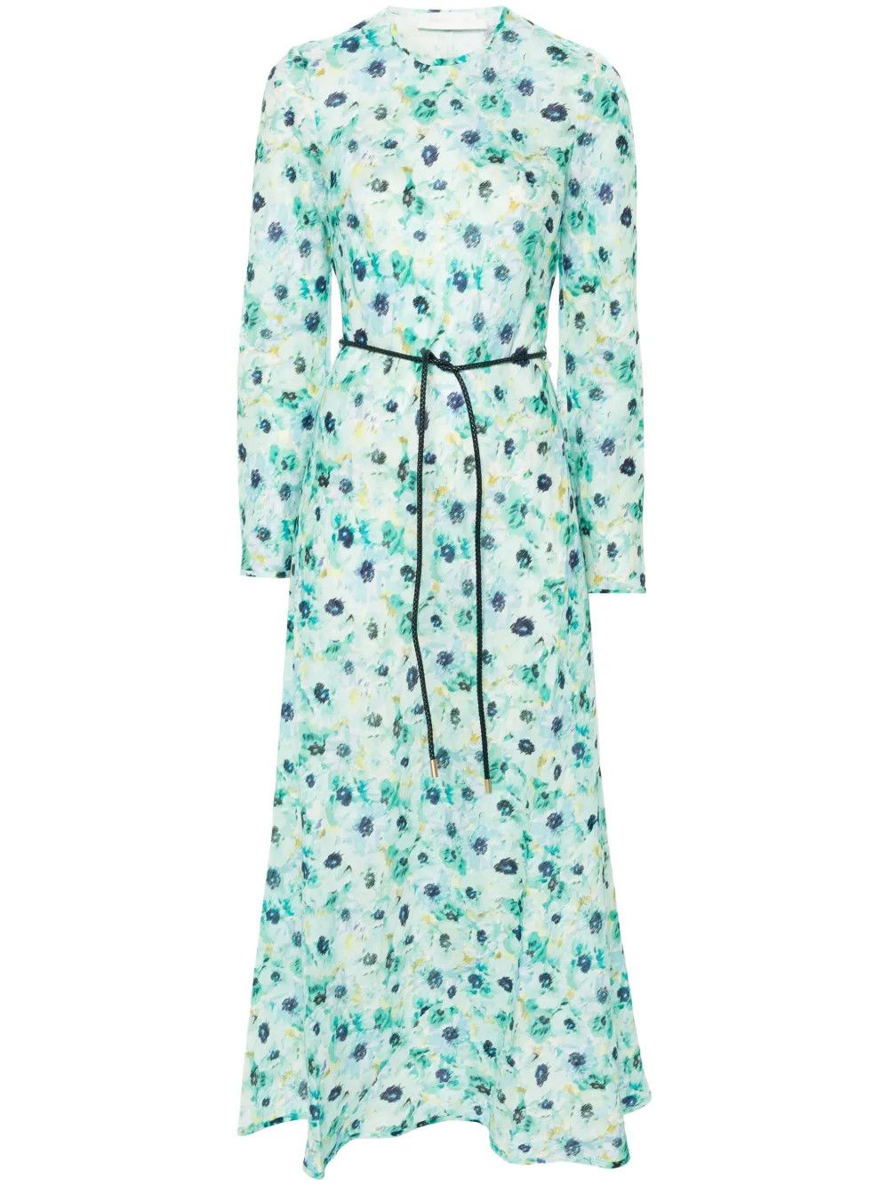 Zimmermann oc11z0525 Floral Print Maxi Dress in Multicolor Size L / US 10 / IT 46 - 1 Thumbnail