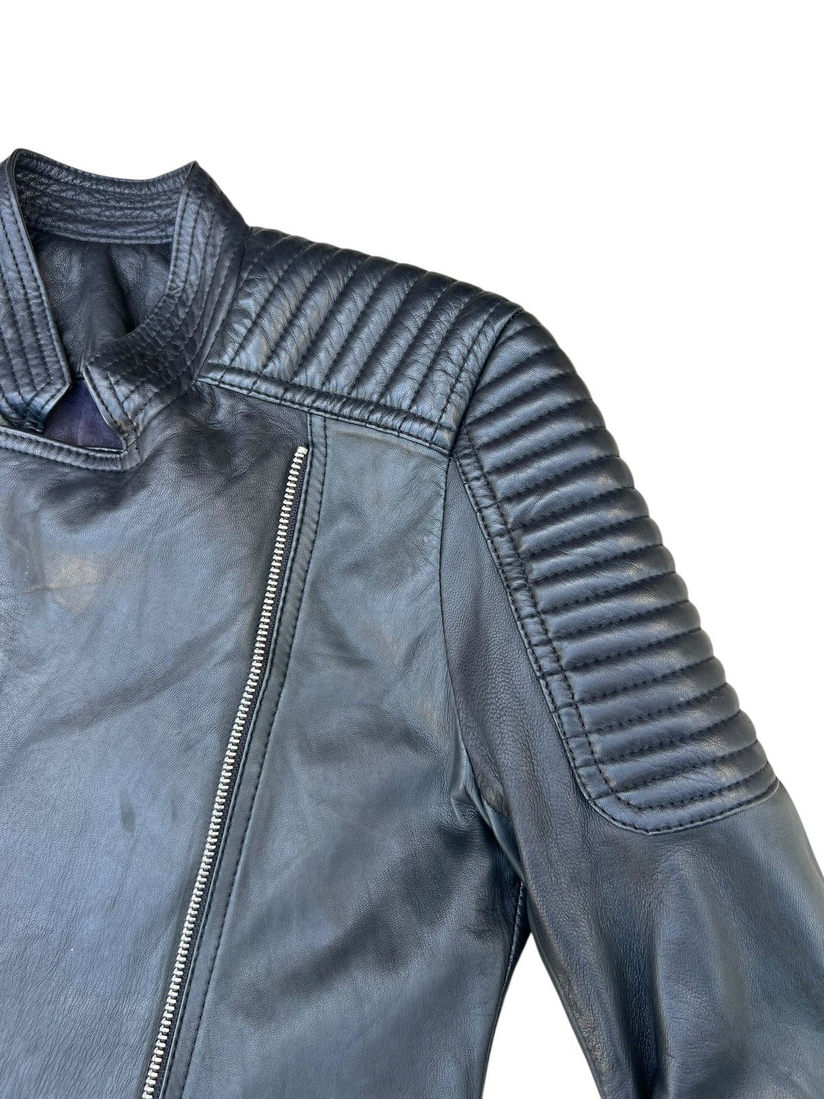 Leather Unknown Brand High Quality Napa Leather Padded Crop Jacket Size US XS / EU 42 / 0 - 9 Thumbnail