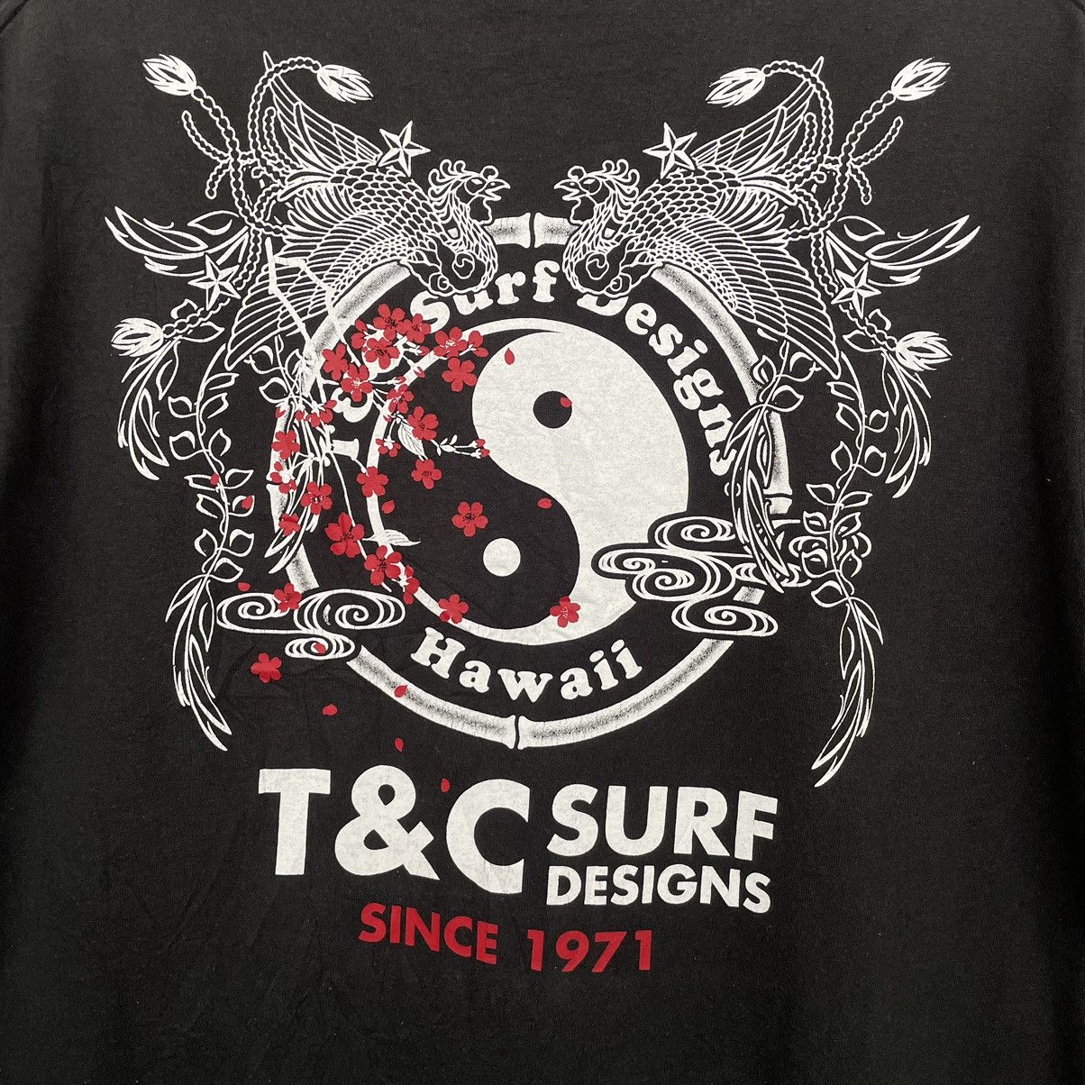 Vintage Y2K T&C Surf Affliction Sukajan Ed Hardy Karakuri Style Tee Size US L / EU 52-54 / 3 - 2 Thumbnail