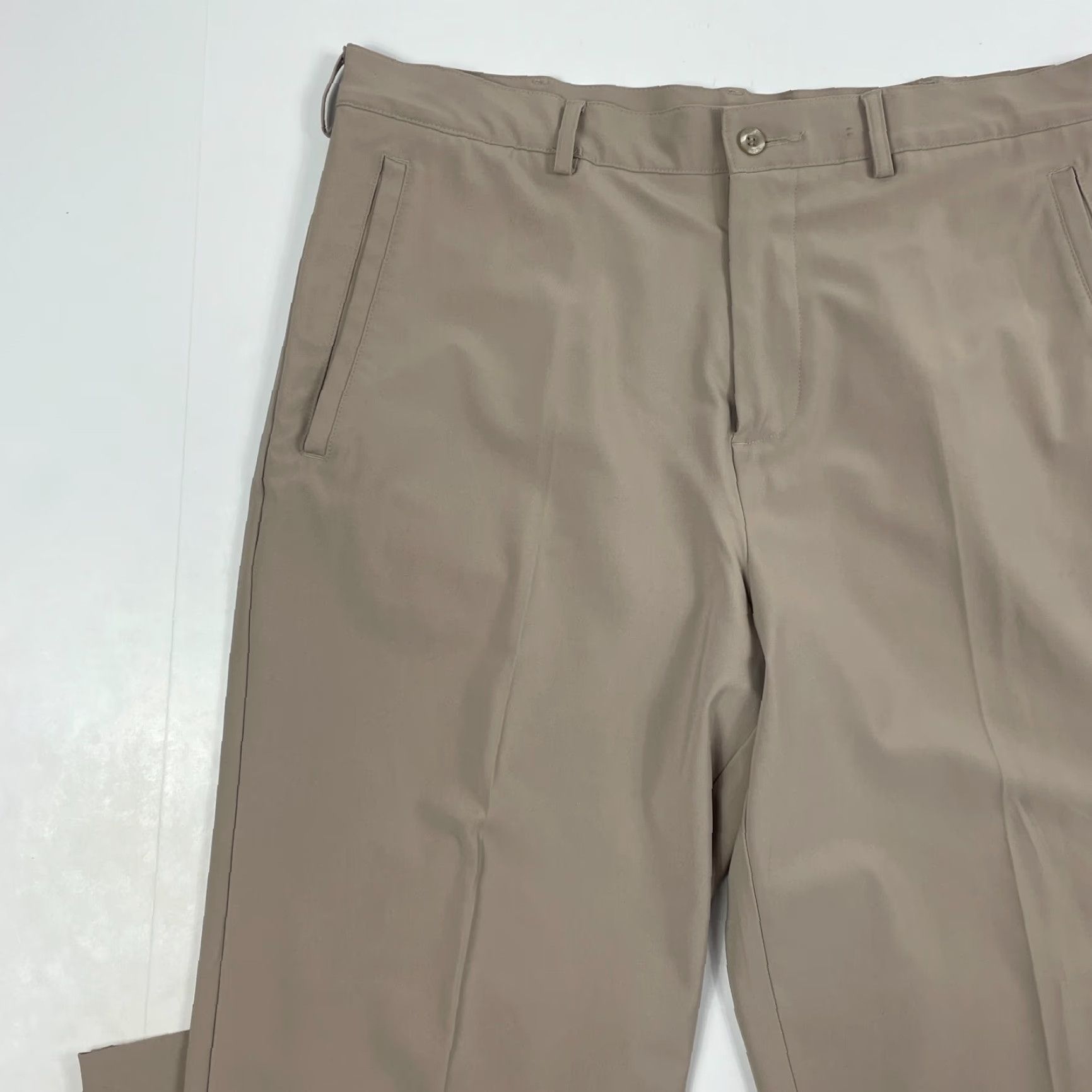 Nike Nike Pants Mens 34 x 30 Beige Golf Straight Leg Flat Front Stretch Outdoors Tan Size US 34 / EU 50 - 2 Thumbnail