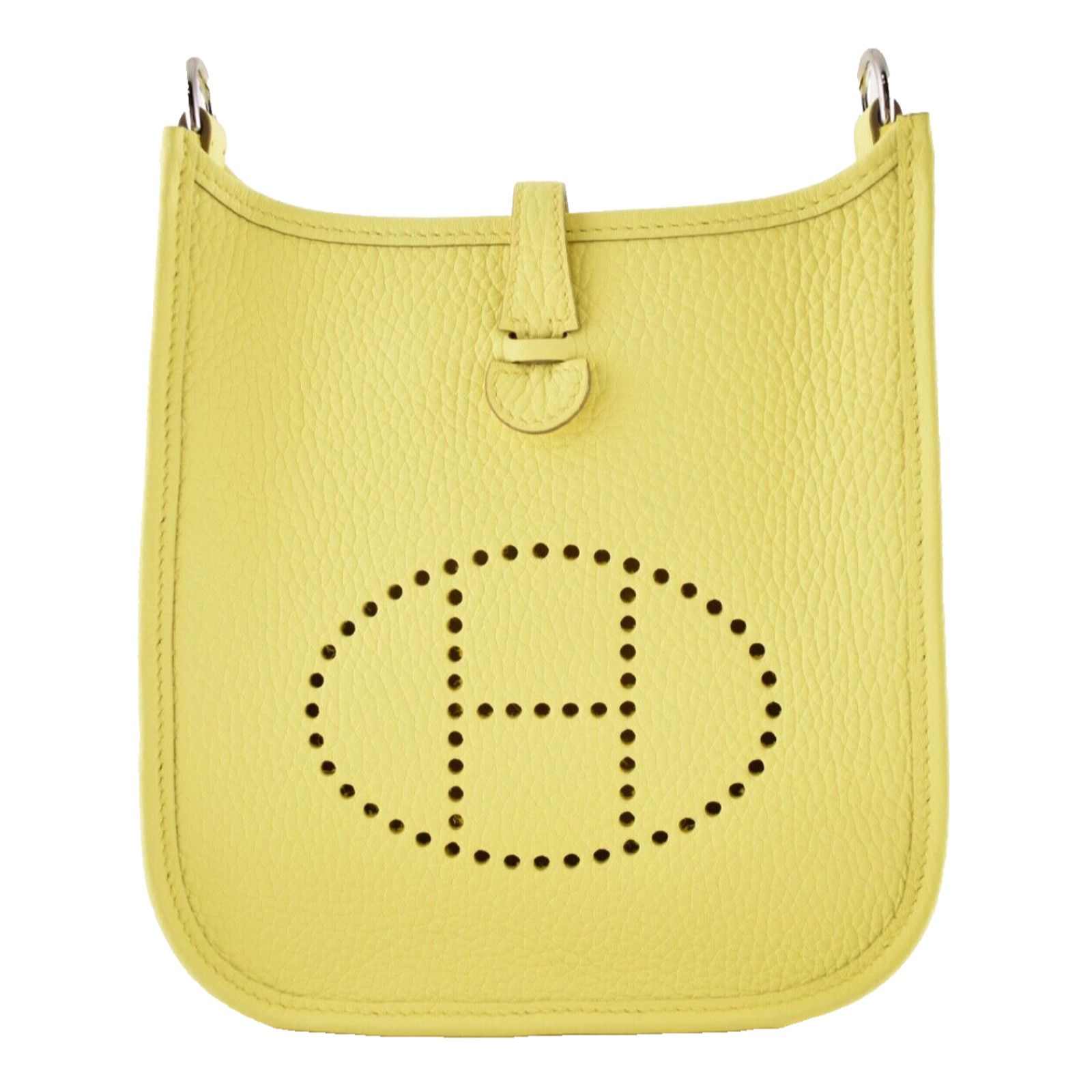 Hermes Hermes Mini Limoncello Yellow Leather Crossbody Shoulder Bag Size ONE SIZE - 1 Thumbnail