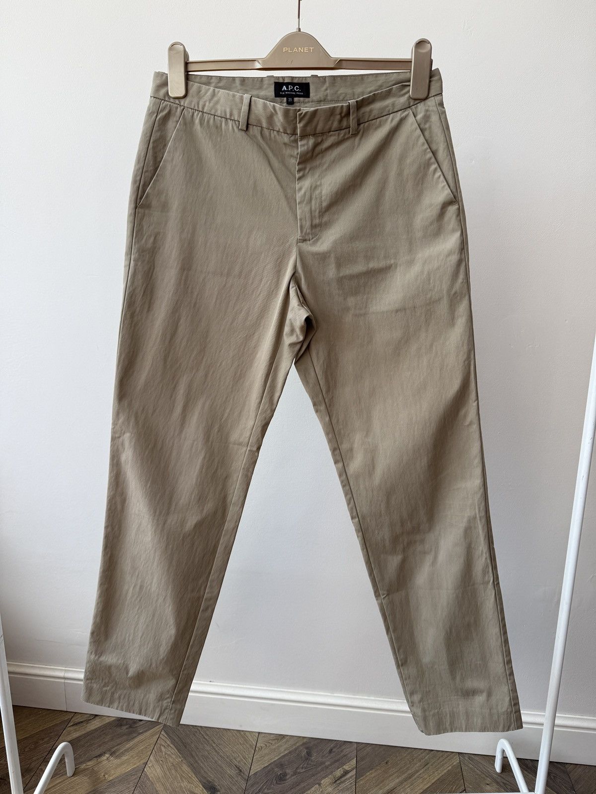 A.P.C. Vintage A.P.C. Beige Chino Pants Men’s Minimal Straight Leg Size US 29 - 2 Thumbnail