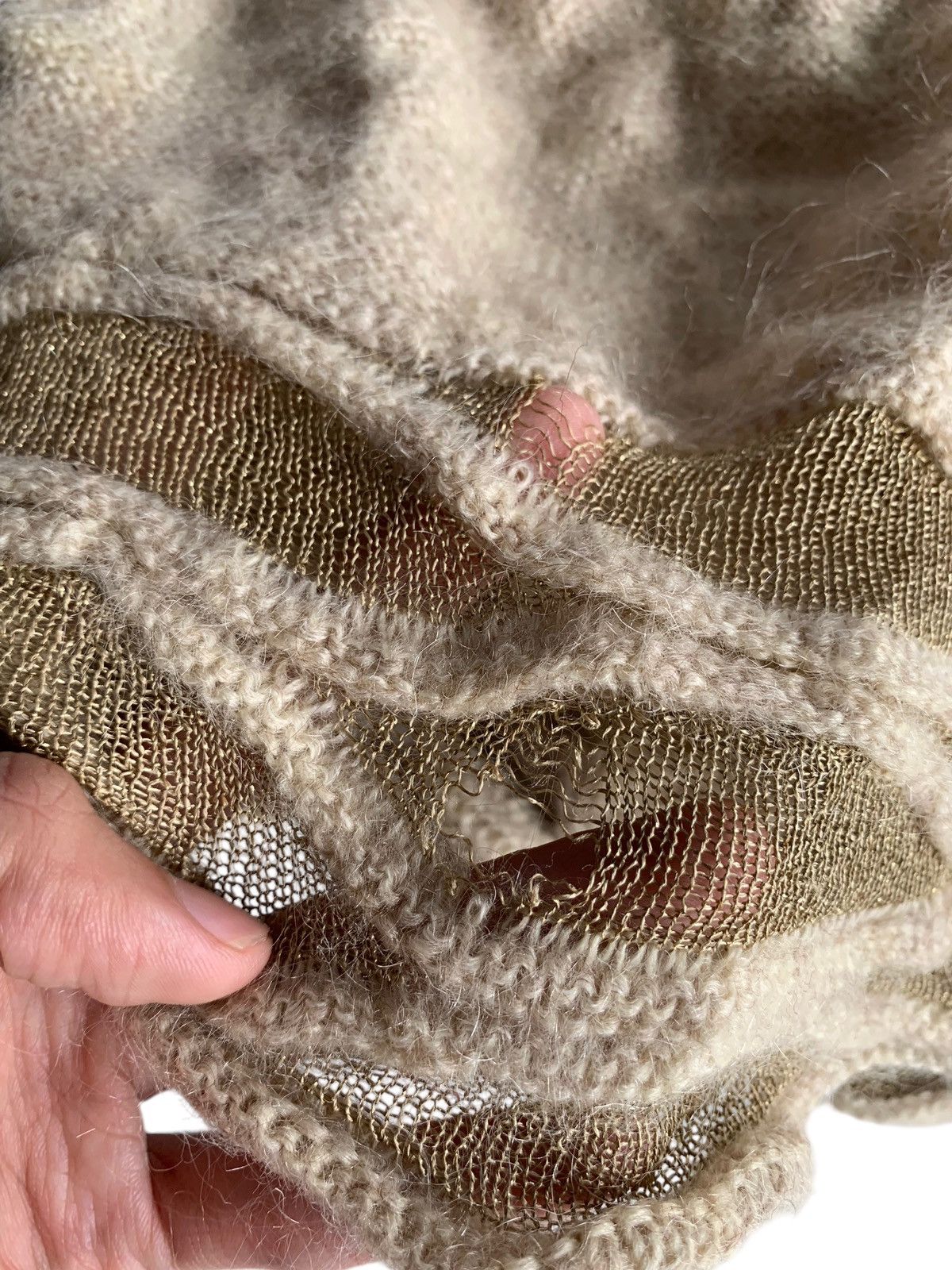 CA4LA × Japanese Brand Punk Bondage style CA4LA Distressed Beanie Hats With Hole Size ONE SIZE - 8 Thumbnail