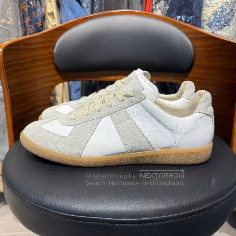 Maison Margiela Maison Margiela White Casual Sneakers. Size US 10.5 / EU 43-44 - 6 Thumbnail
