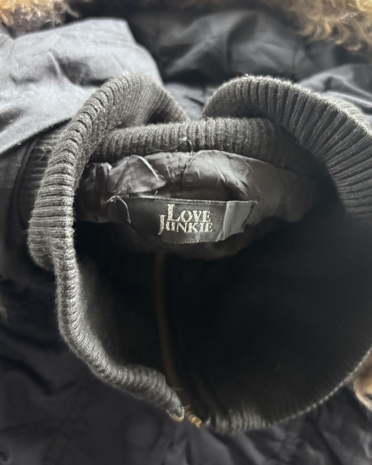 14th Addiction × If Six Was Nine × Japanese Brand Love Junkie Vkei Fur Parka Black Jacket Size US L / EU 52-54 / 3 - 5 Thumbnail