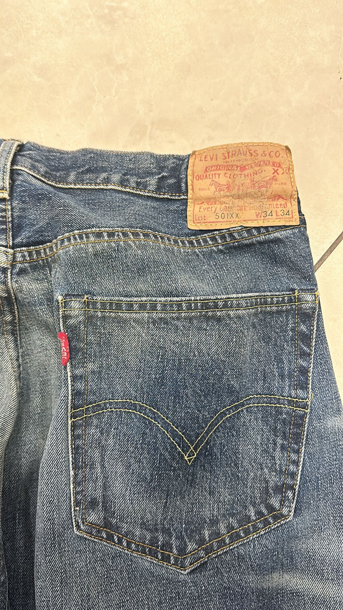 Levi's Vintage Clothing LVC Levi's Vintage Clothing 1955 501XX BigE Selvedge Jeans Size US 34 / EU 50 - 7 Thumbnail