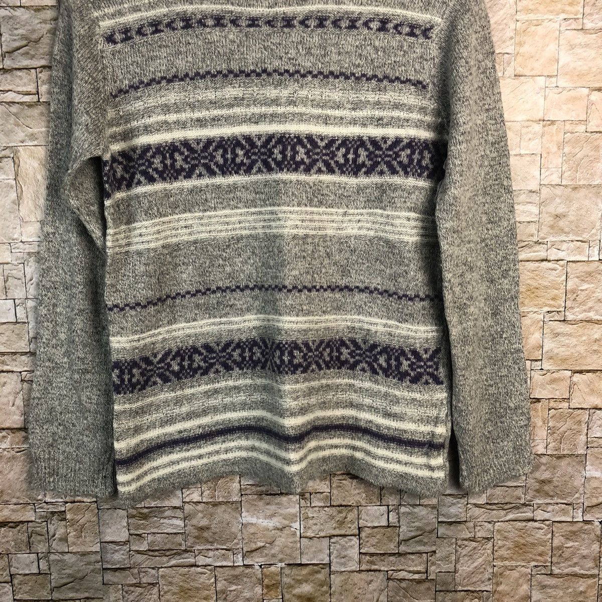 Homespun Knitwear × Japanese Brand Mocha Giene Grey Knitwear #A909 Size S / US 4 / IT 40 - 3 Thumbnail