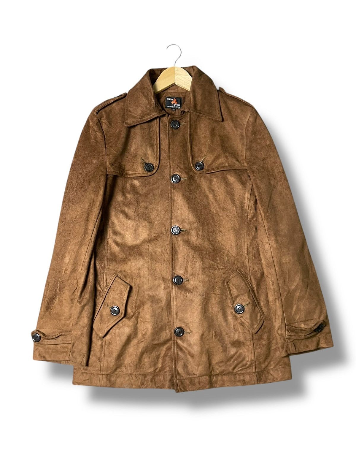 Japanese Brand Porter Cycle Brand Leather Suede Jacket (60) Size US XL / EU 56 / 4 - 1 Thumbnail