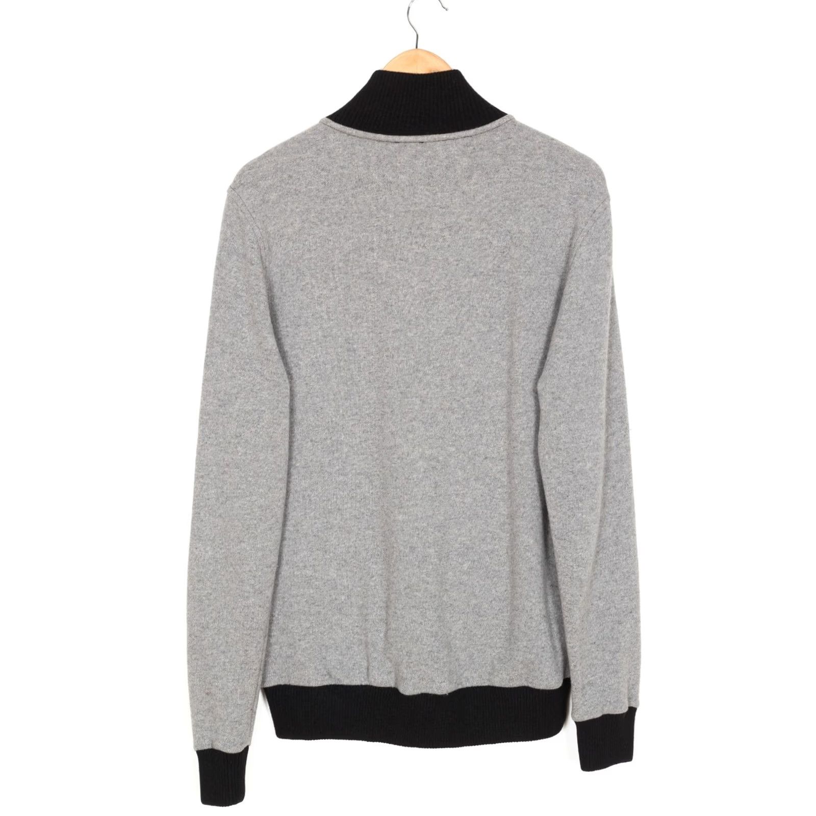 Hugo Boss HUGO BOSS Ztellar Full Zip Wool Blend Jacket Sweatshirt Men L Gray/Black Cardigan Jumper Designer Vintage: No Mens Size US L / EU 52-54 / 3 - 3 Thumbnail