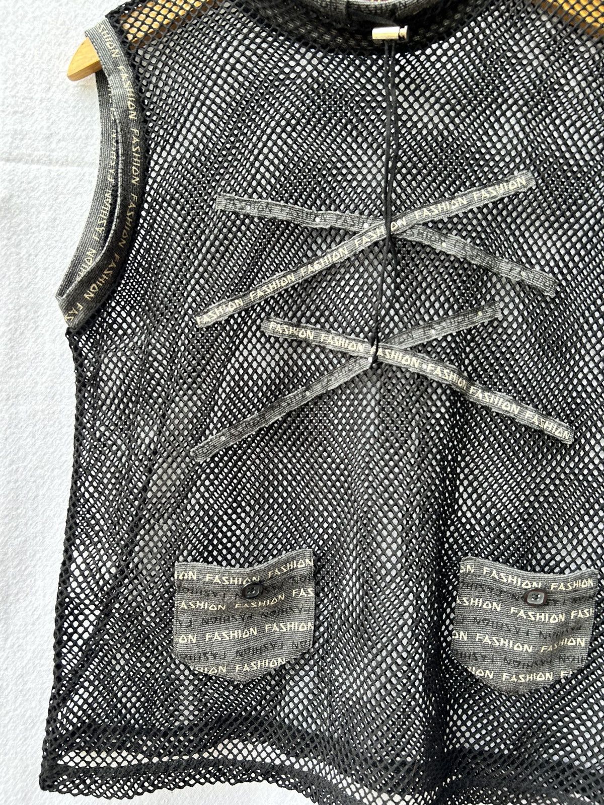 Beauty Beast × If Six Was Nine × KMRii Open fishnet tanktop double pocket japan style Size US M / EU 48-50 / 2 - 3 Thumbnail