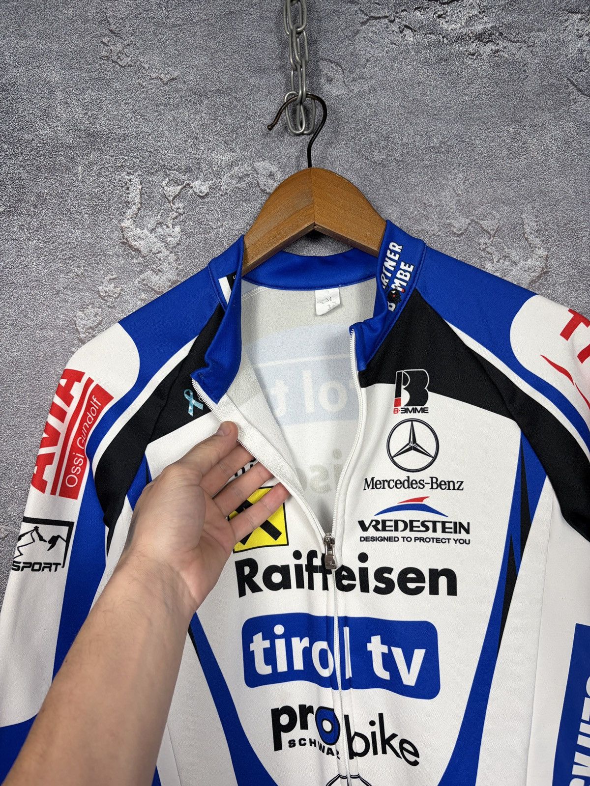 Bicycle Biemme Vintage Bicycle Jersey Long Sleeve Mercedes Benz Size US M / EU 48-50 / 2 - 5 Thumbnail