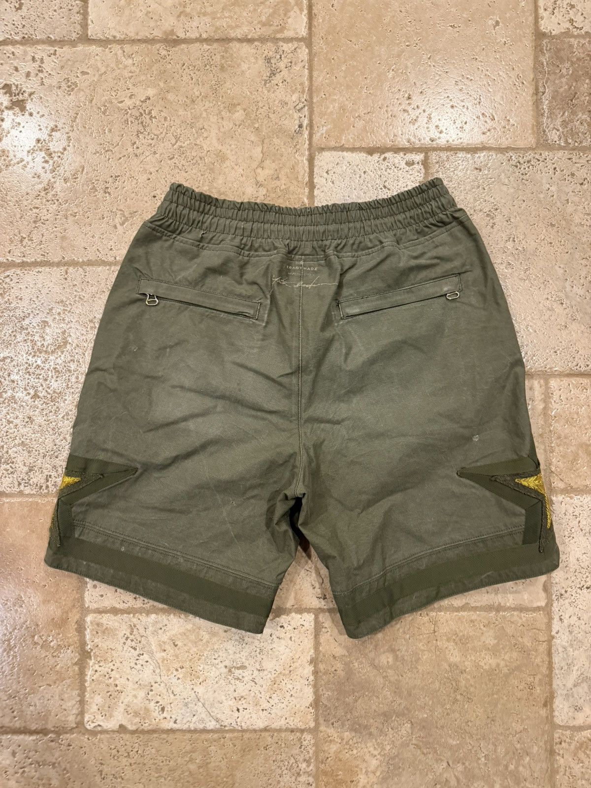 Just Don Just Don x READYMADE Military Green All Star Gold Shorts Size US 32 / EU 48 - 14 Thumbnail
