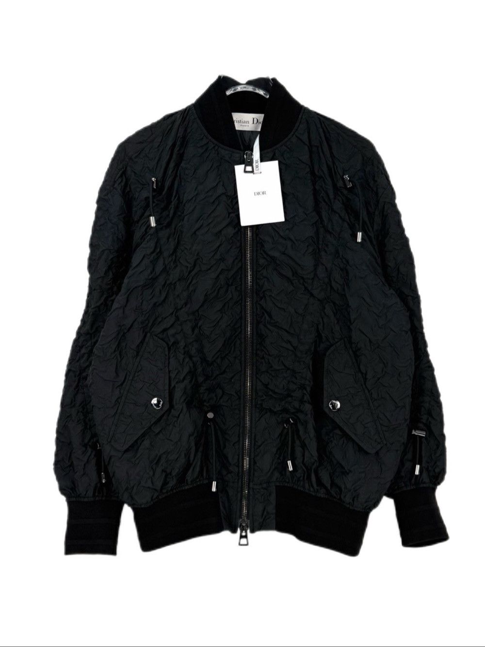Dior Dior Black Textured Zip-Up Jacket Size XS Size XS / US 0-2 / IT 36-38 - 1 Thumbnail
