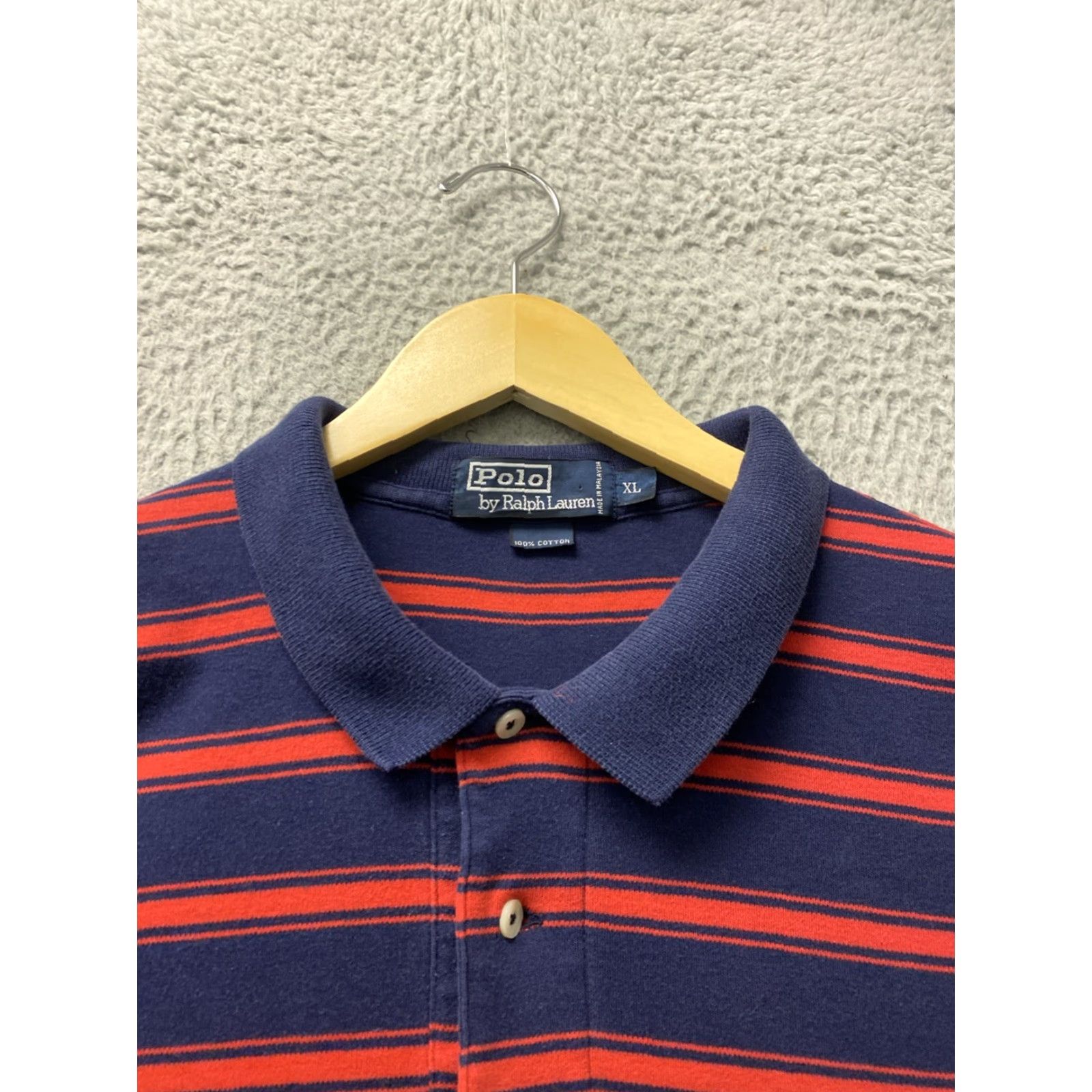 Polo Ralph Lauren Polo Ralph Lauren Men's Striped Polo Shirt XL Multicolor Button-Up Short Sleeve Size US XL / EU 56 / 4 - 3 Thumbnail