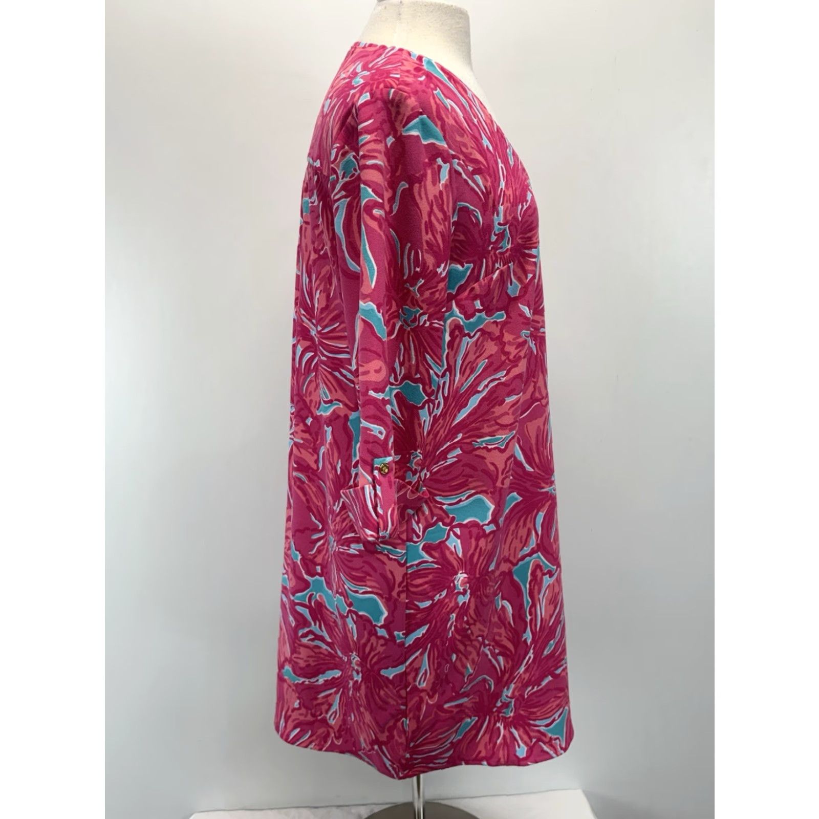 Lilly Pulitzer Lilly Pulitzer Pink Arielle Dress Size Medium Sea Blue Flirty Sea Print Tunic Size M / US 6-8 / IT 42-44 - 4 Thumbnail