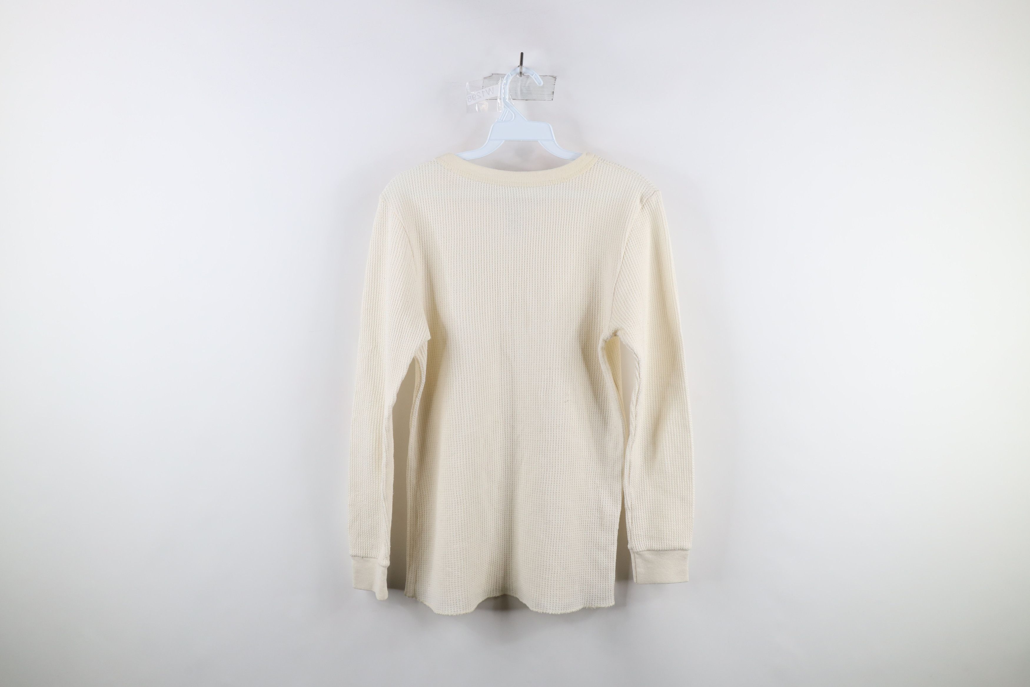 Vintage Vintage 90s Streetwear Waffle Knit Long Sleeve T-Shirt Size US S / EU 44-46 / 1 - 7 Thumbnail