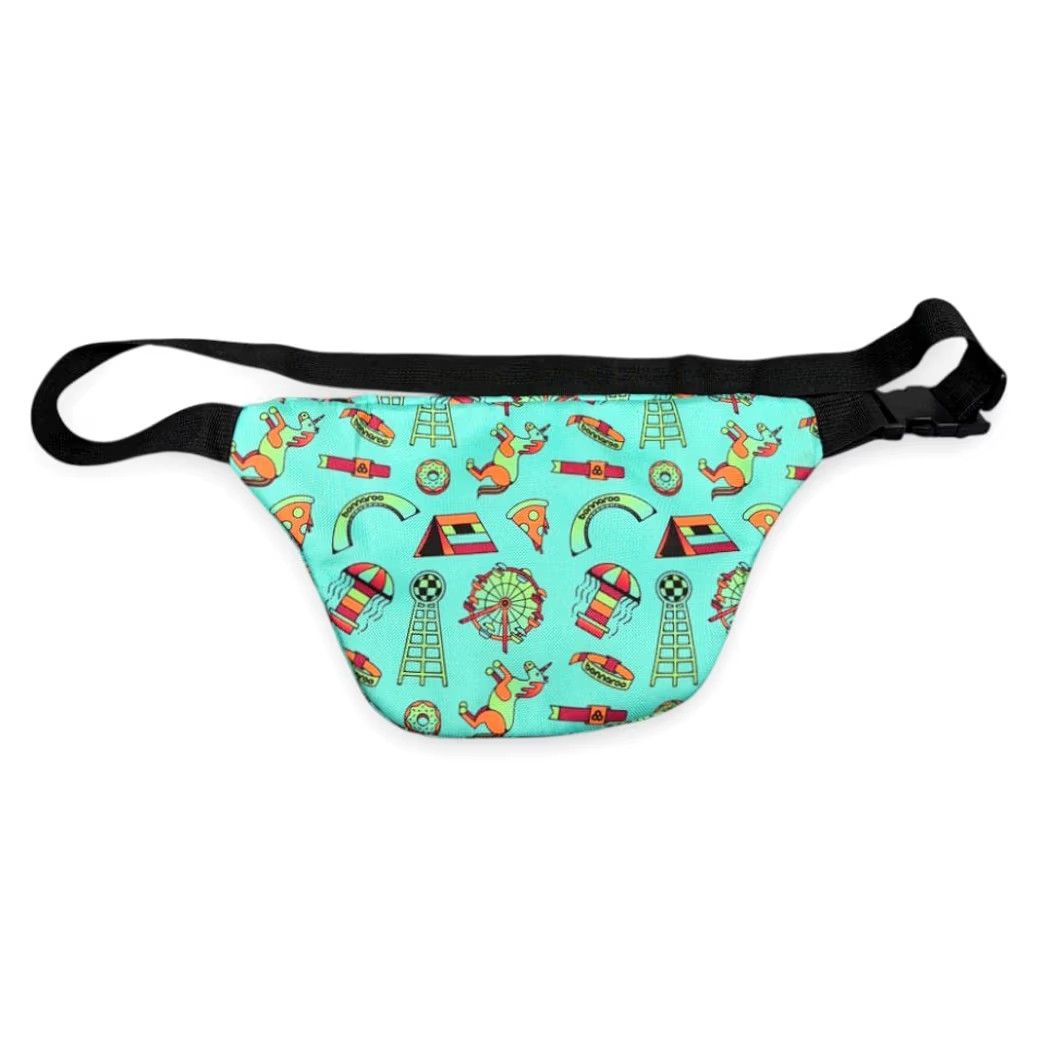 Vintage VINTAGE Bonnaroo Bag Green Waist Fanny Pack Adjustable Strap Music Festival Merch Gear Size ONE SIZE - 2 Thumbnail