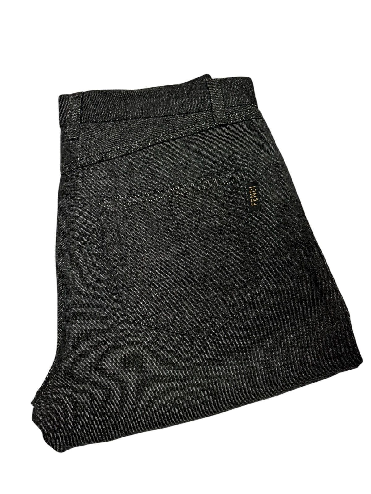 Fendi Authentic🔥Fendi Roma Italy Black Casual Pant Size US 31 - 6 Thumbnail