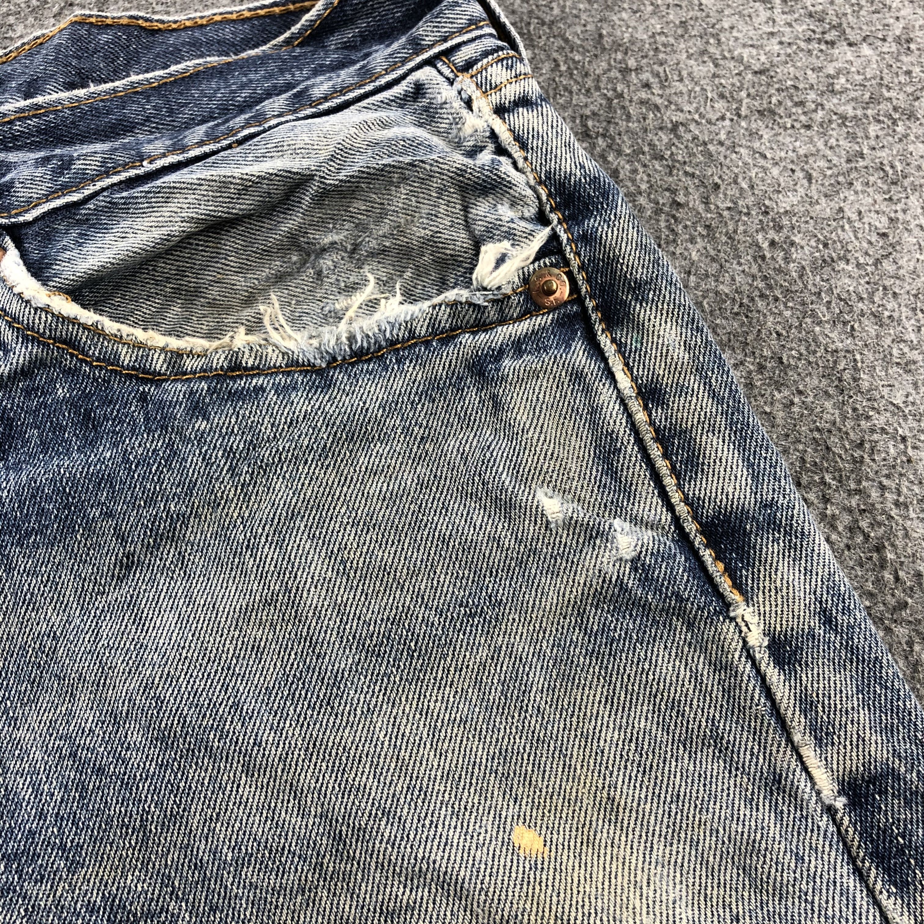 Levi's Vintage Blue Wash Levis 505 Jeans-J2564 Size US 29 - 10 Thumbnail